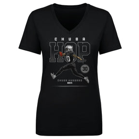 Chuba Hubbard Women's V-Neck T-Shirt | 500 LEVEL