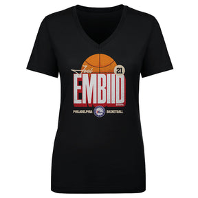 Joel Embiid Women's V-Neck T-Shirt | 500 LEVEL