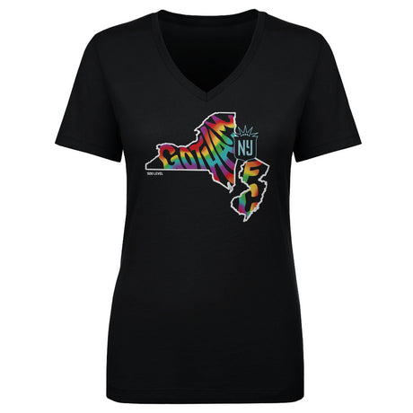 Gotham FC Women's V-Neck T-Shirt | 500 LEVEL