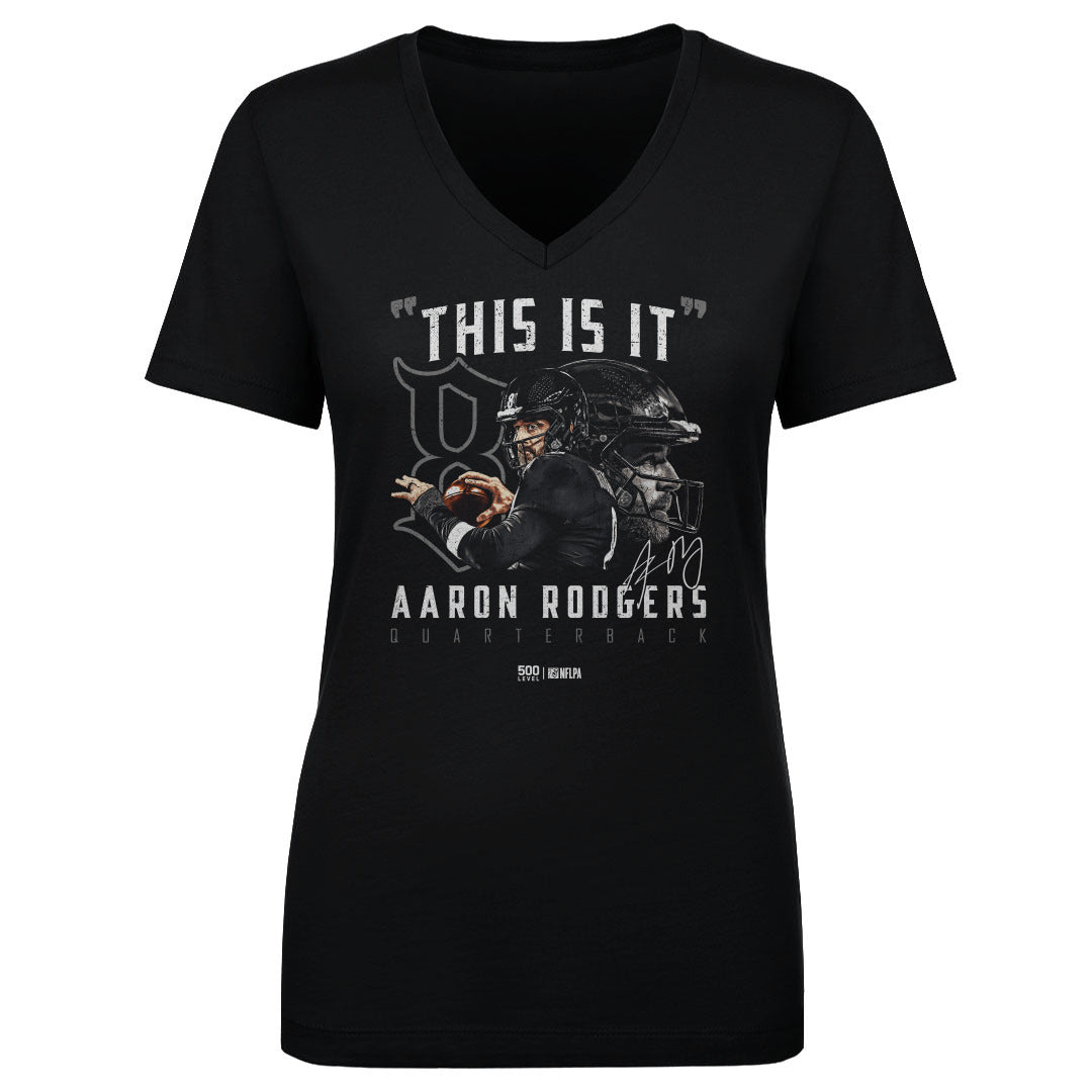 Aaron Rodgers Women's V-Neck T-Shirt | 500 LEVEL