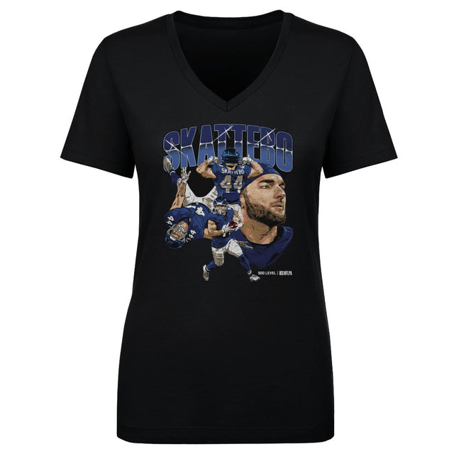 Cam Skattebo Women's V-Neck T-Shirt | 500 LEVEL