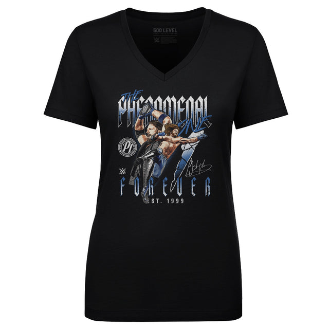 A.J. Styles Women's V-Neck T-Shirt | 500 LEVEL