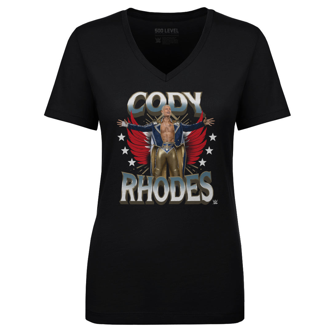 Cody Rhodes Women's V-Neck T-Shirt | 500 LEVEL
