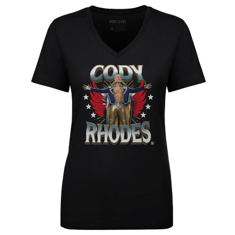 Cody Rhodes Women's V-Neck T-Shirt | 500 LEVEL