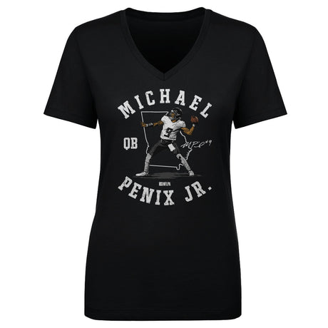 Michael Penix Jr. Women's V-Neck T-Shirt | 500 LEVEL