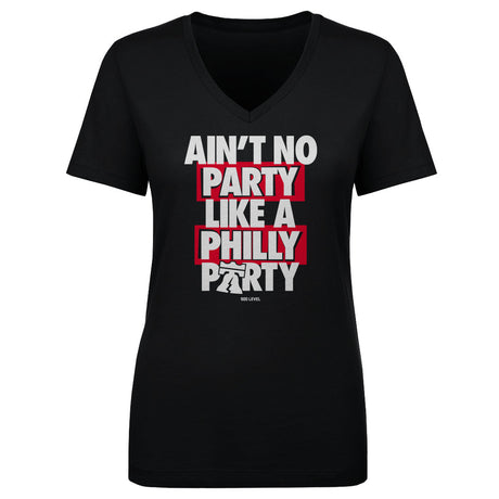 Philadelphia Basketball Women's V-Neck T-Shirt | 500 LEVEL