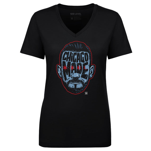 CM Punk Women's V-Neck T-Shirt | 500 LEVEL