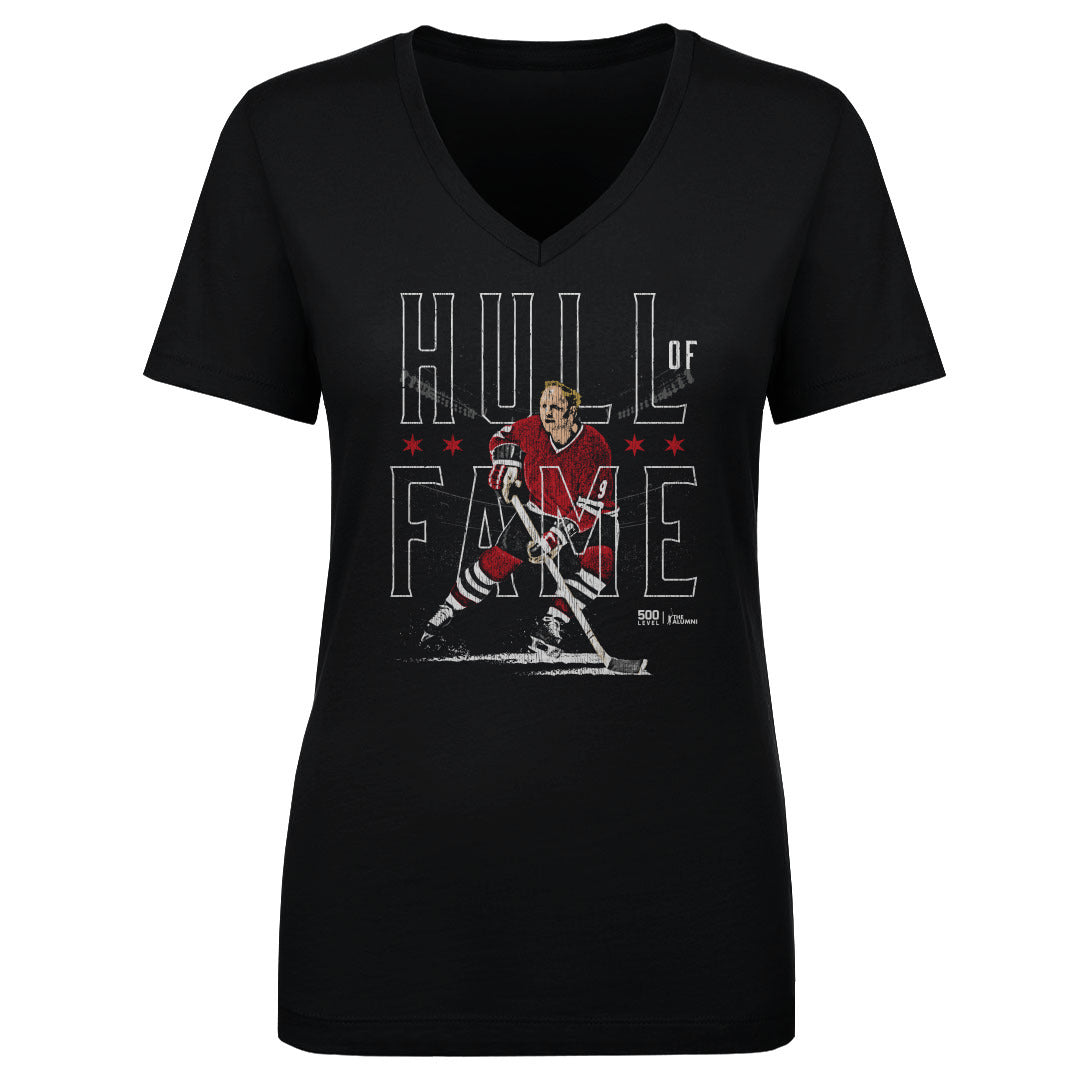 Bobby Hull Women's V-Neck T-Shirt | 500 LEVEL