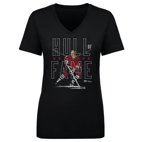 Bobby Hull Women's V-Neck T-Shirt | 500 LEVEL