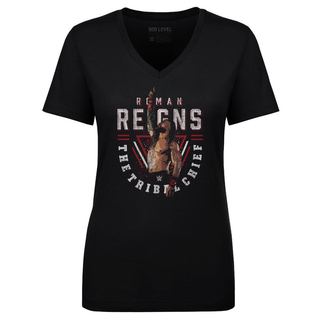 Roman Reigns Women's V-Neck T-Shirt | 500 LEVEL