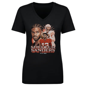 Shedeur Sanders Women's V-Neck T-Shirt | 500 LEVEL