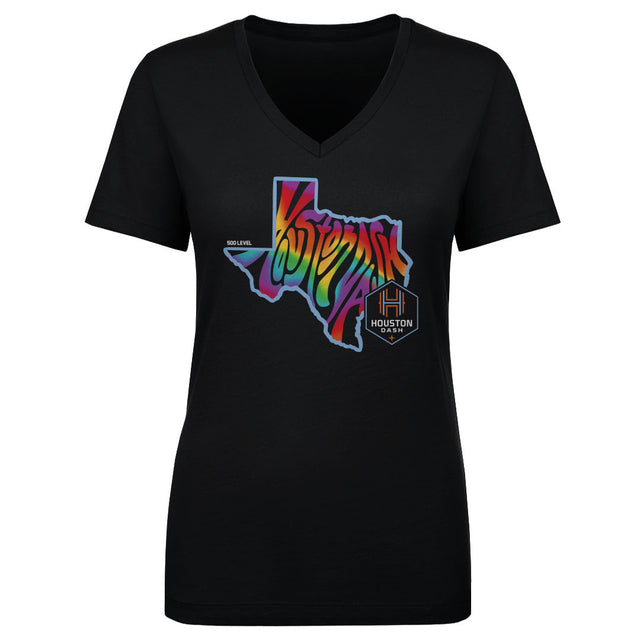 Houston Dash Women's V-Neck T-Shirt | 500 LEVEL