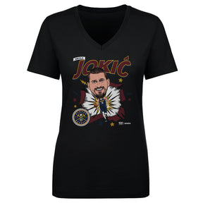 Nikola Jokic Women's V-Neck T-Shirt | 500 LEVEL
