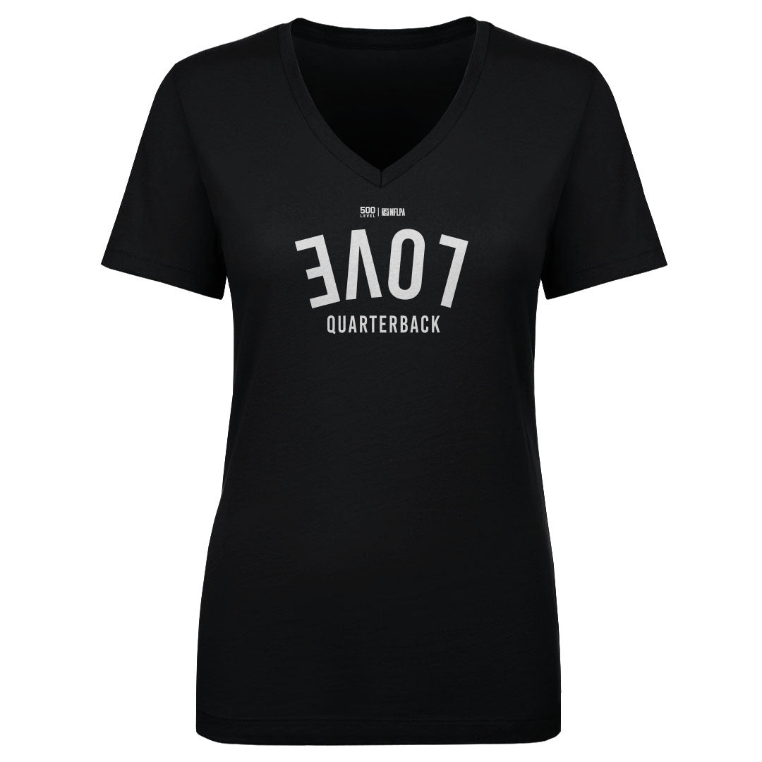 Jordan Love Women's V-Neck T-Shirt | 500 LEVEL