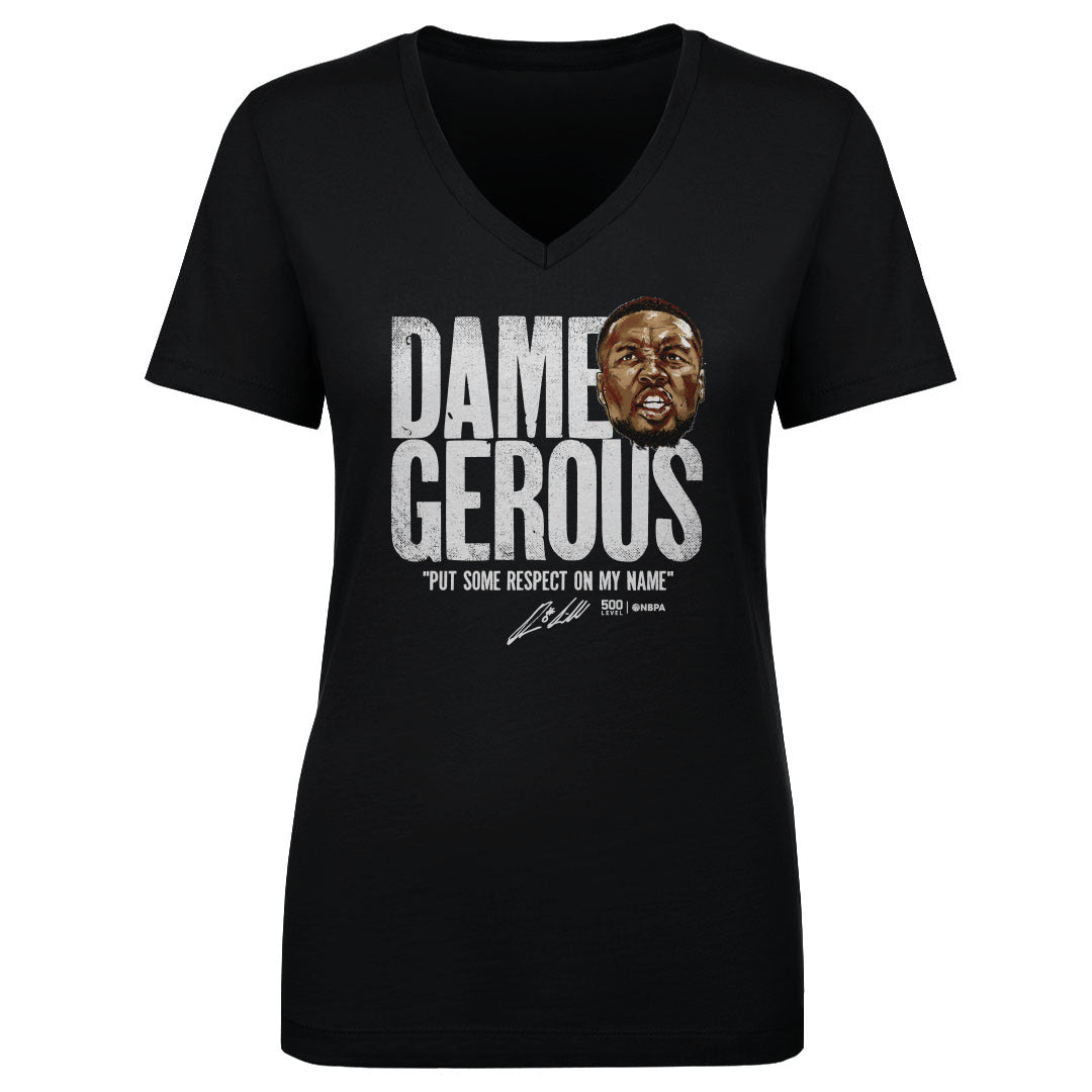 Damian Lillard Women's V-Neck T-Shirt | 500 LEVEL