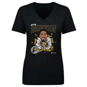 Tyrese Haliburton Women's V-Neck T-Shirt | 500 LEVEL