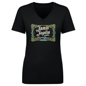 Janis Joplin Women's V-Neck T-Shirt | 500 LEVEL