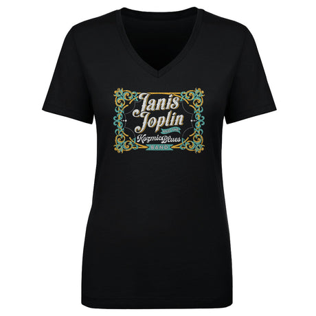 Janis Joplin Women's V-Neck T-Shirt | 500 LEVEL