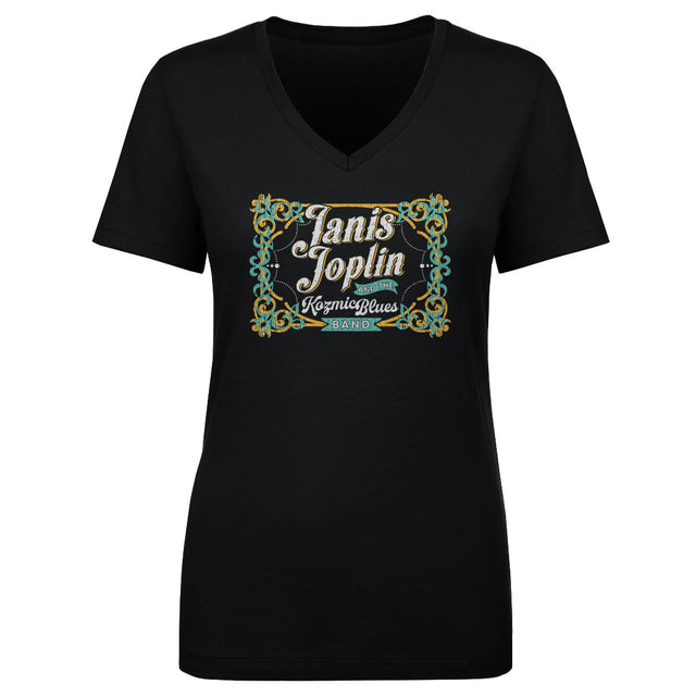 Janis Joplin Women's V-Neck T-Shirt | 500 LEVEL