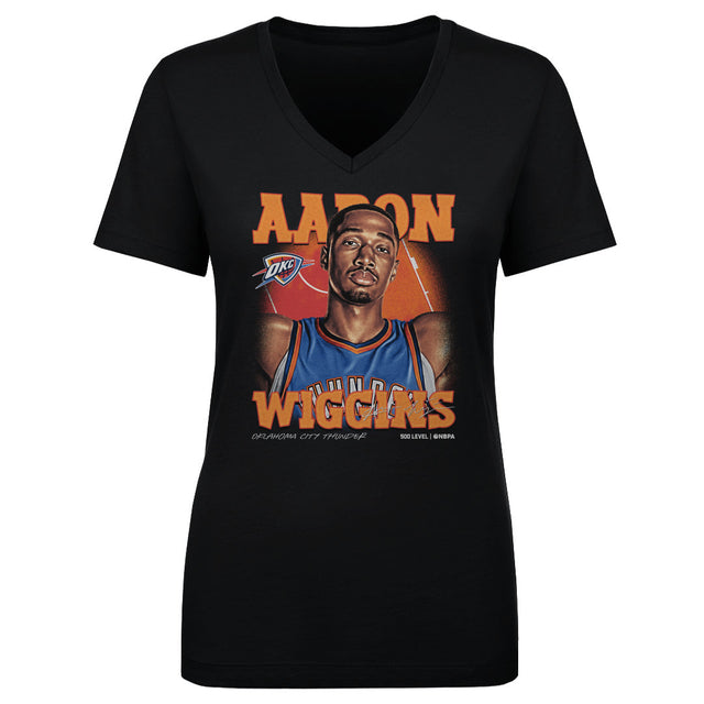 Aaron Wiggins Women's V-Neck T-Shirt | 500 LEVEL