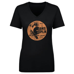 Janis Joplin Women's V-Neck T-Shirt | 500 LEVEL