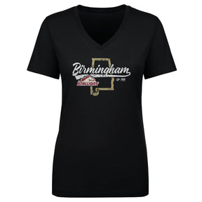Birmingham Stallions Women's V-Neck T-Shirt | 500 LEVEL