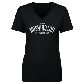 Aidan Hutchinson Women's V-Neck T-Shirt | 500 LEVEL