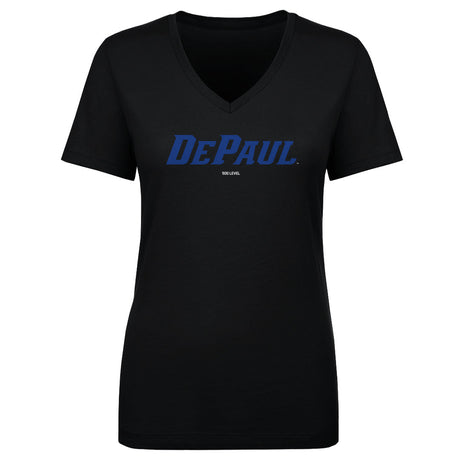 DePaul Blue Demons Women's V-Neck T-Shirt | 500 LEVEL