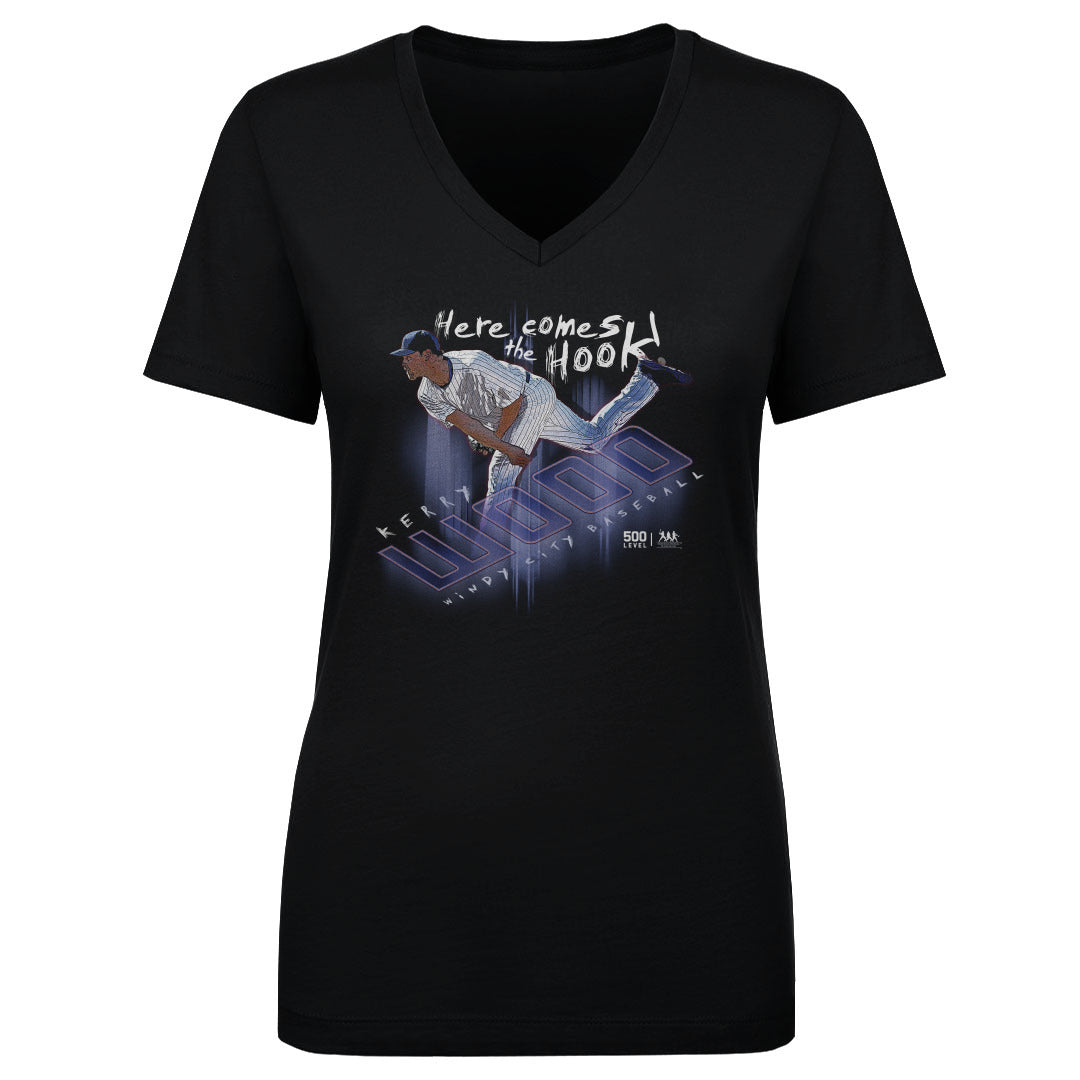 Kerry Wood Women's V-Neck T-Shirt | 500 LEVEL