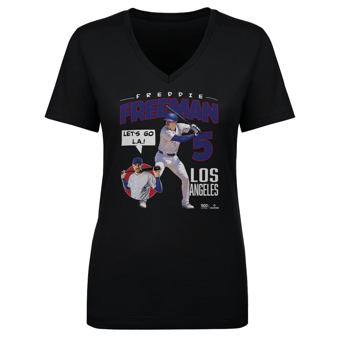 Freddie Freeman Women's V-Neck T-Shirt | 500 LEVEL
