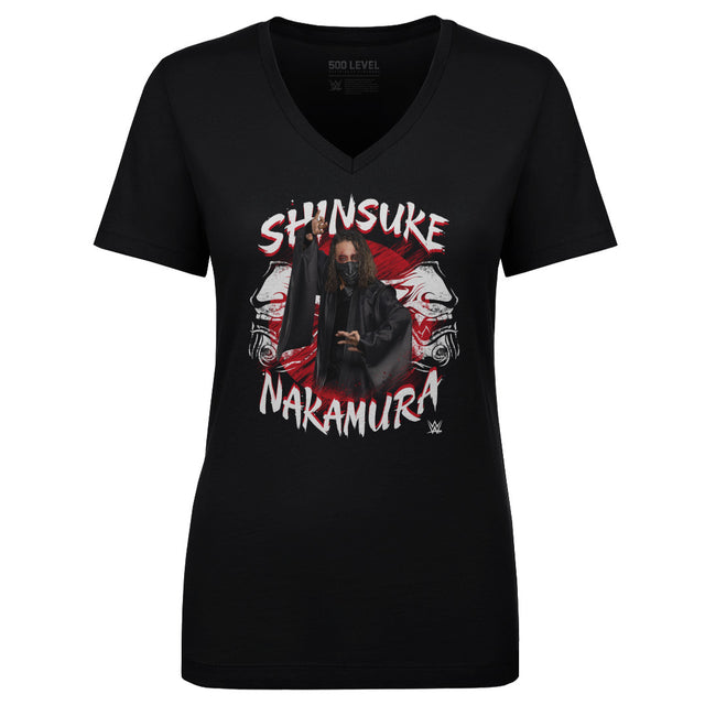Shinsuke Nakamura Women's V-Neck T-Shirt | 500 LEVEL
