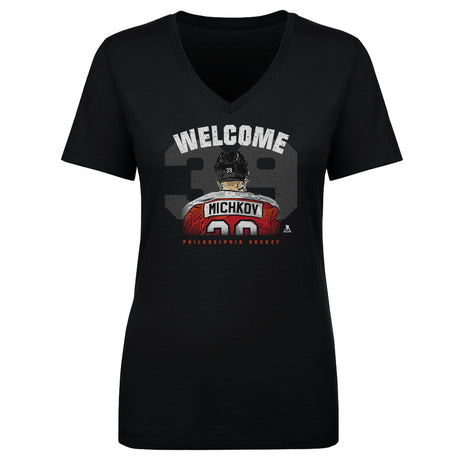 Matvei Michkov Women's V-Neck T-Shirt | 500 LEVEL