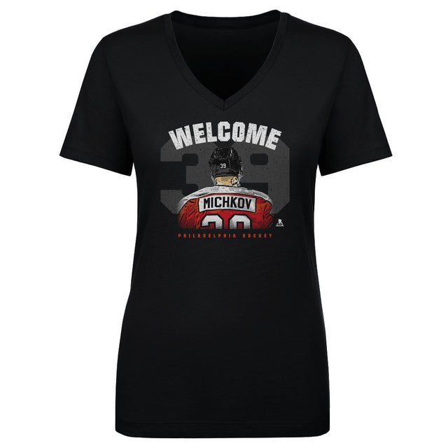 Matvei Michkov Women's V-Neck T-Shirt | 500 LEVEL