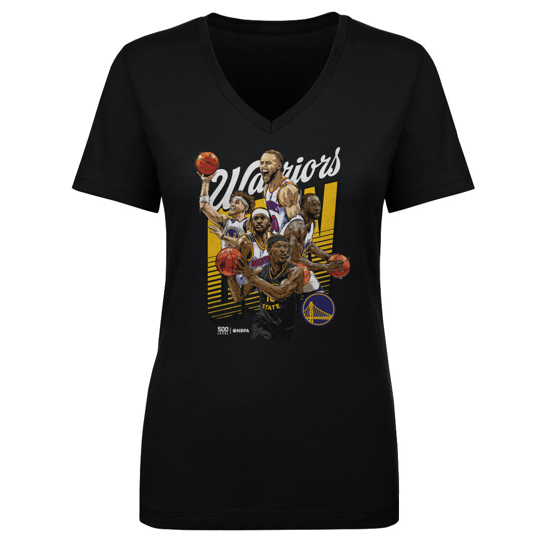 Golden State Warriors Women's V-Neck T-Shirt | 500 LEVEL