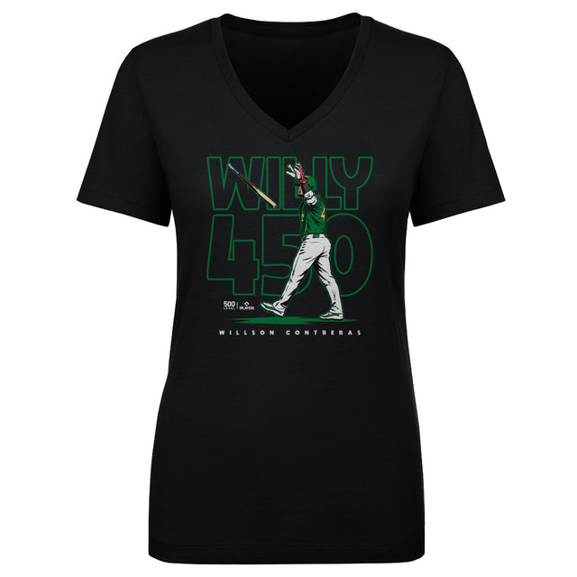Willson Contreras Women's V-Neck T-Shirt | 500 LEVEL