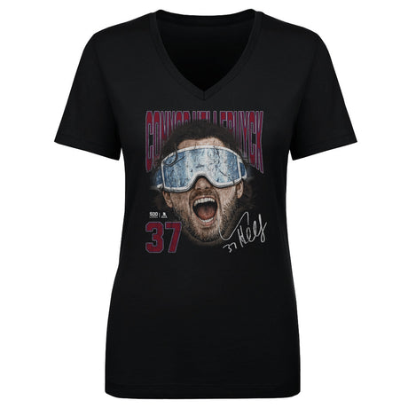 Connor Hellebuyck Women's V-Neck T-Shirt | 500 LEVEL