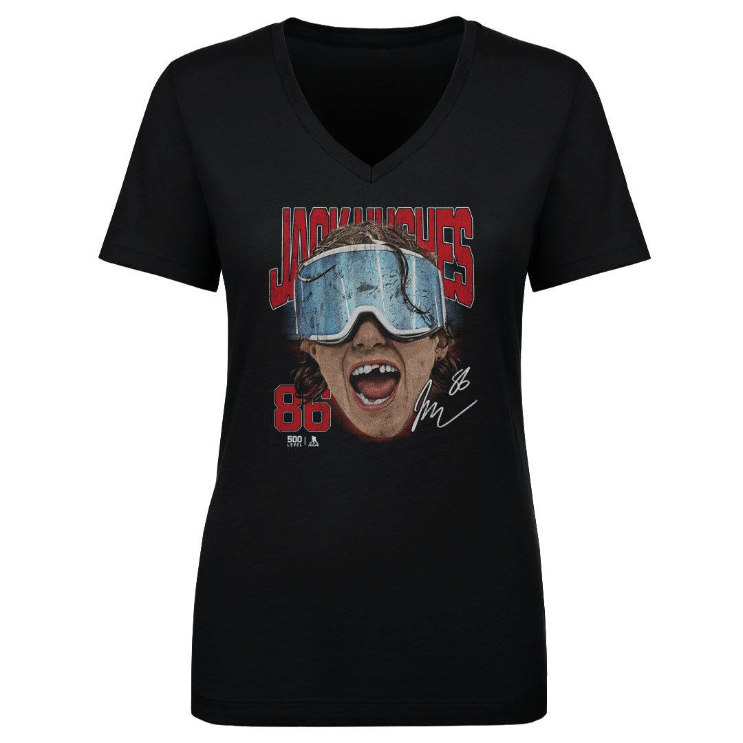 Jack Hughes Women's V-Neck T-Shirt | 500 LEVEL