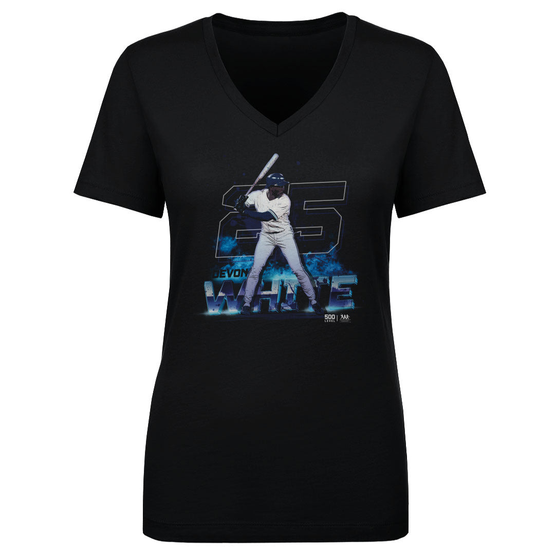 Devon White Women's V-Neck T-Shirt | 500 LEVEL