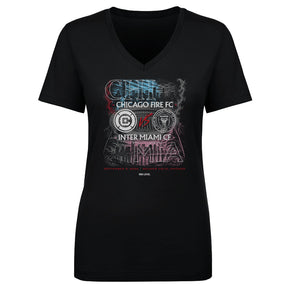 Chicago Fire FC Women's V-Neck T-Shirt | 500 LEVEL