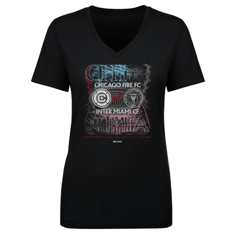 Chicago Fire FC Women's V-Neck T-Shirt | 500 LEVEL