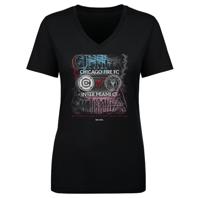 Chicago Fire FC Women's V-Neck T-Shirt | 500 LEVEL