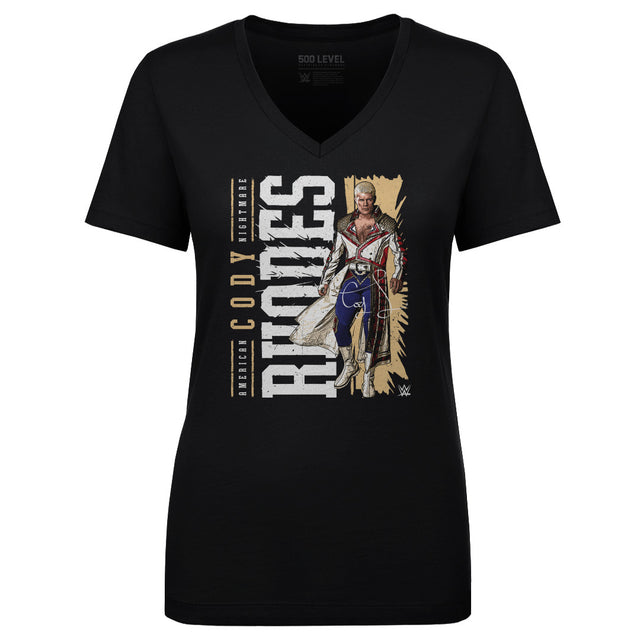 Cody Rhodes Women's V-Neck T-Shirt | 500 LEVEL