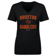 Houston Gamblers Women's V-Neck T-Shirt | 500 LEVEL