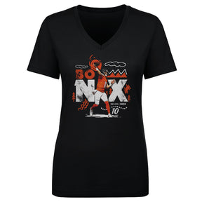 Bo Nix Women's V-Neck T-Shirt | 500 LEVEL