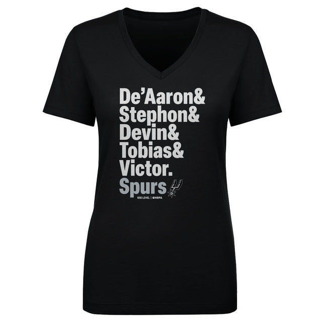 San Antonio Spurs Women's V-Neck T-Shirt | 500 LEVEL