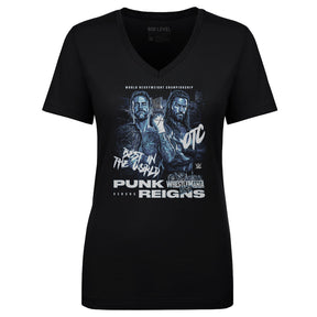 WrestleMania Women's V-Neck T-Shirt | 500 LEVEL