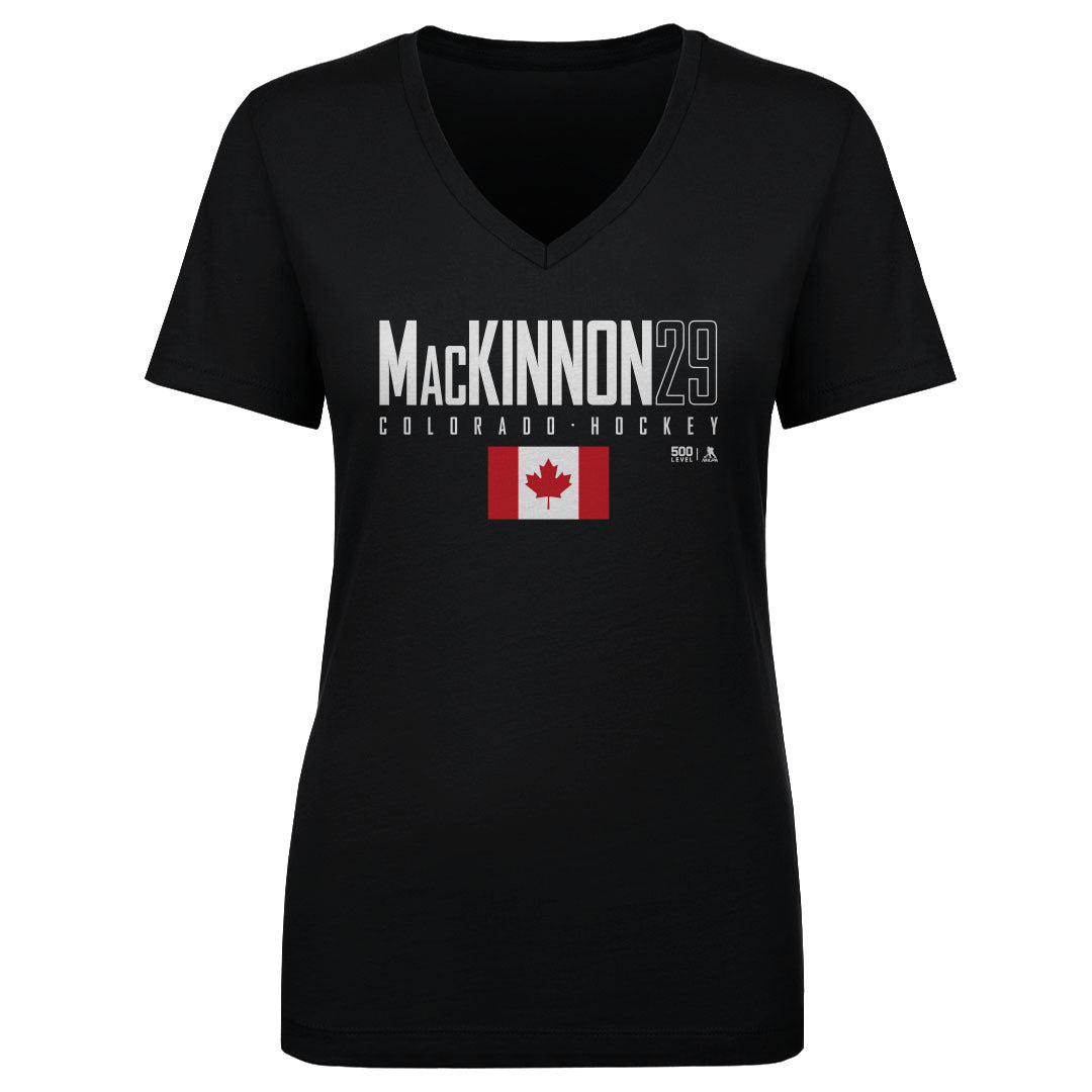 Nathan MacKinnon Women's V-Neck T-Shirt | 500 LEVEL