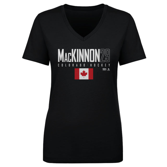 Nathan MacKinnon Women's V-Neck T-Shirt | 500 LEVEL