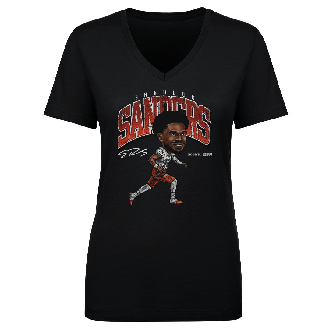 Shedeur Sanders Women's V-Neck T-Shirt | 500 LEVEL