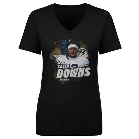 Caleb Downs Women's V-Neck T-Shirt | 500 LEVEL